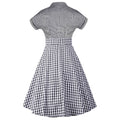 Plaid patchwork dress