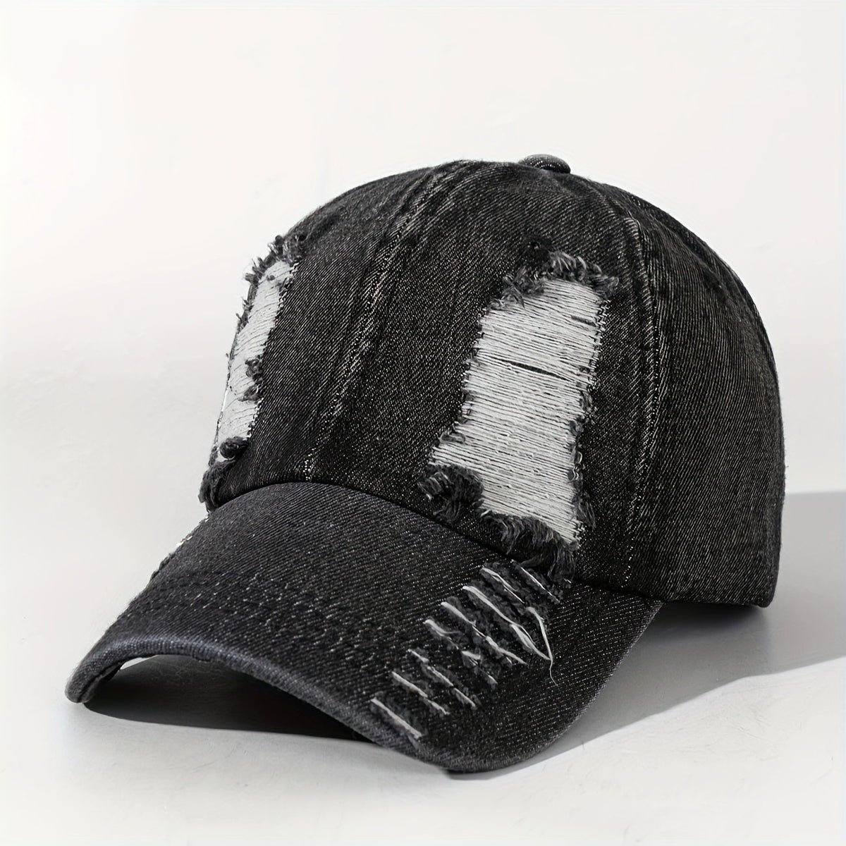Double-Sided Large Hole Street Style Patchwork Color Stitched Dad Cap