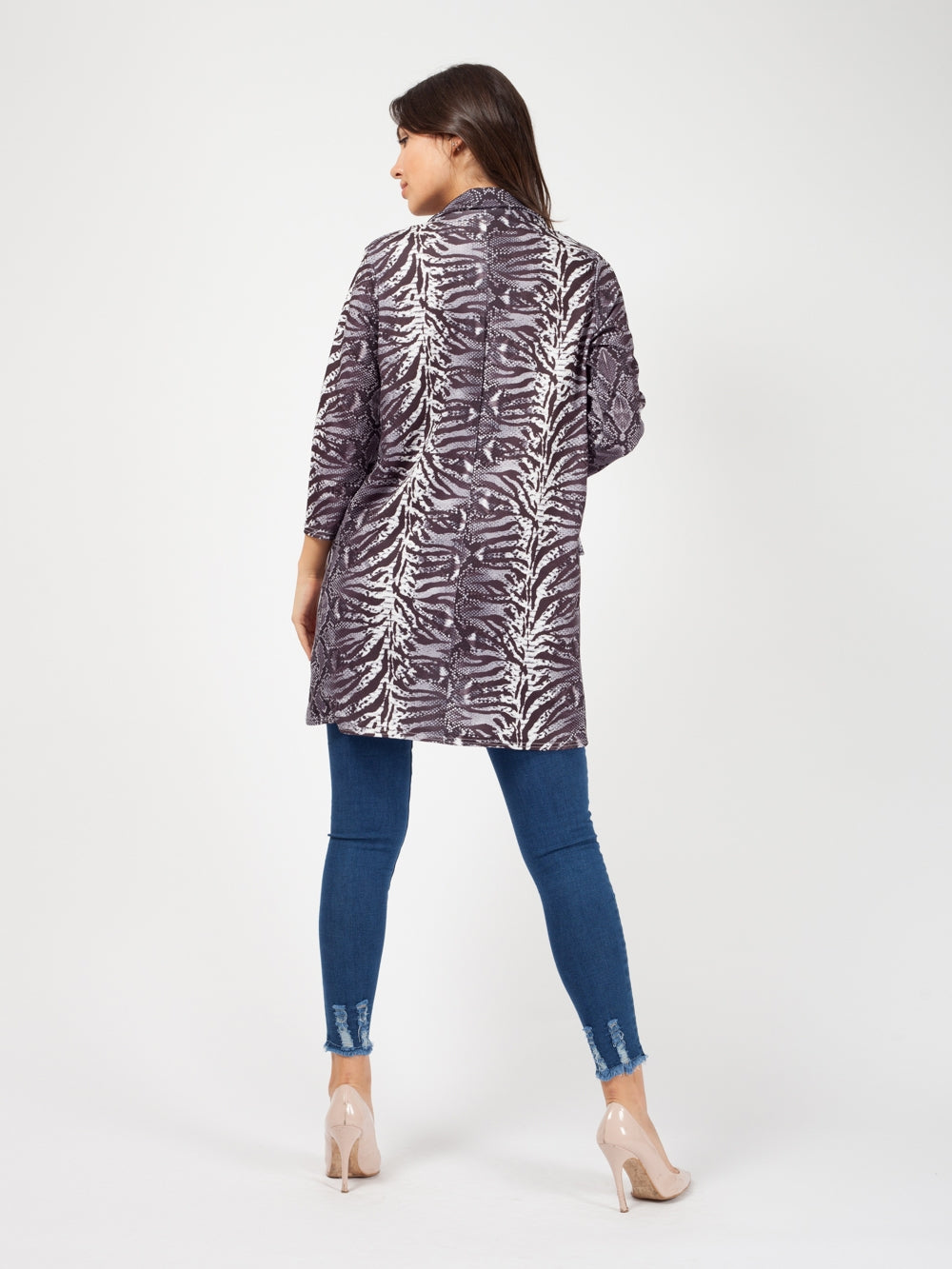 Snake Print Blazer