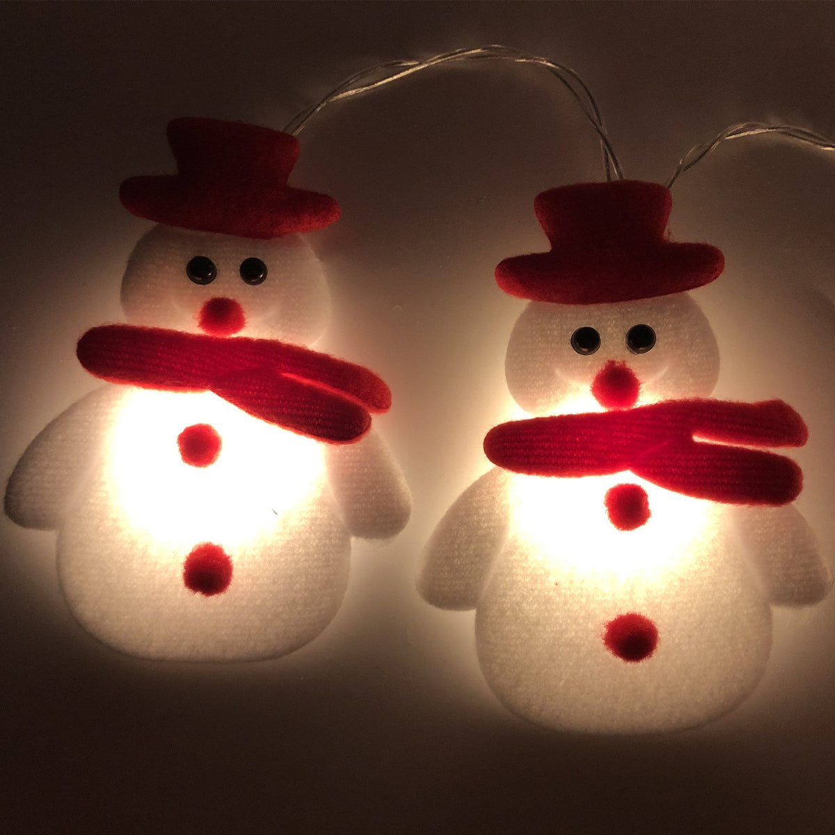 Christmas Plush Snowman Light String Christmas Tree Pendant LED Holiday Party Decoration Lantern