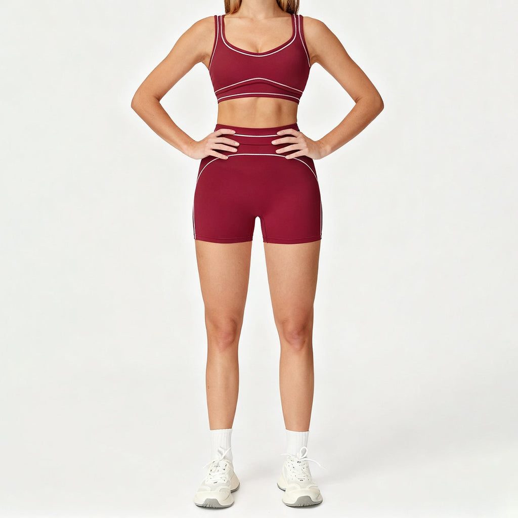 Yoga Shorts Outdoor Running And Fitness Outfit Set