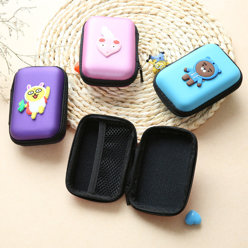 Direct selling new cute zero wallet cartoon earphone collector charger Box Coin handbag wholesale