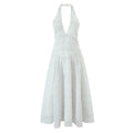 V-neck Halter Sexy Backless Holiday Women's Dress