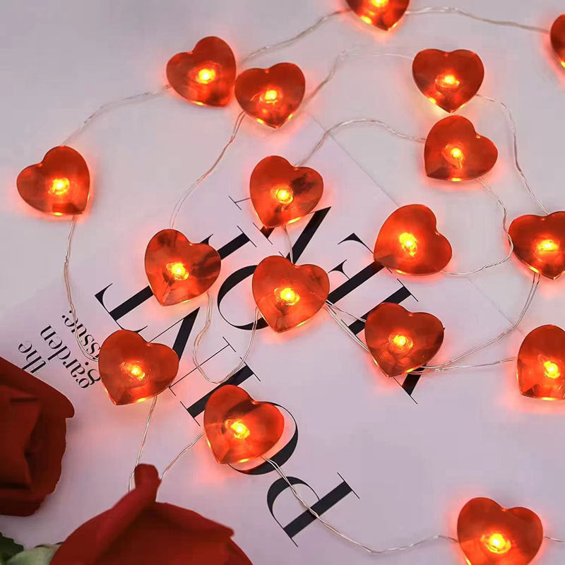 Valentine's Day Love LED Light Wedding Bouquet Gift Decorative Copper Wire Lamp