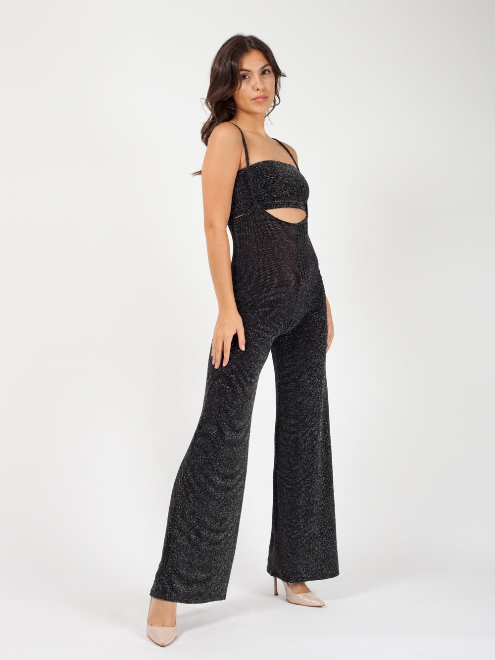 Lurex Bandeau & Jumpsuit Co-ord