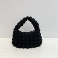 Western Style Gentle Pleated Bubble Handbag