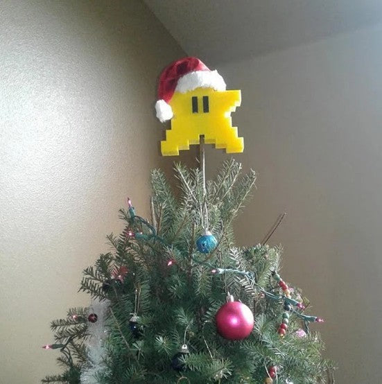 Christmas tree pixel starfish decoration