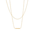 Multi Layer Rectangular Pendant Necklace
