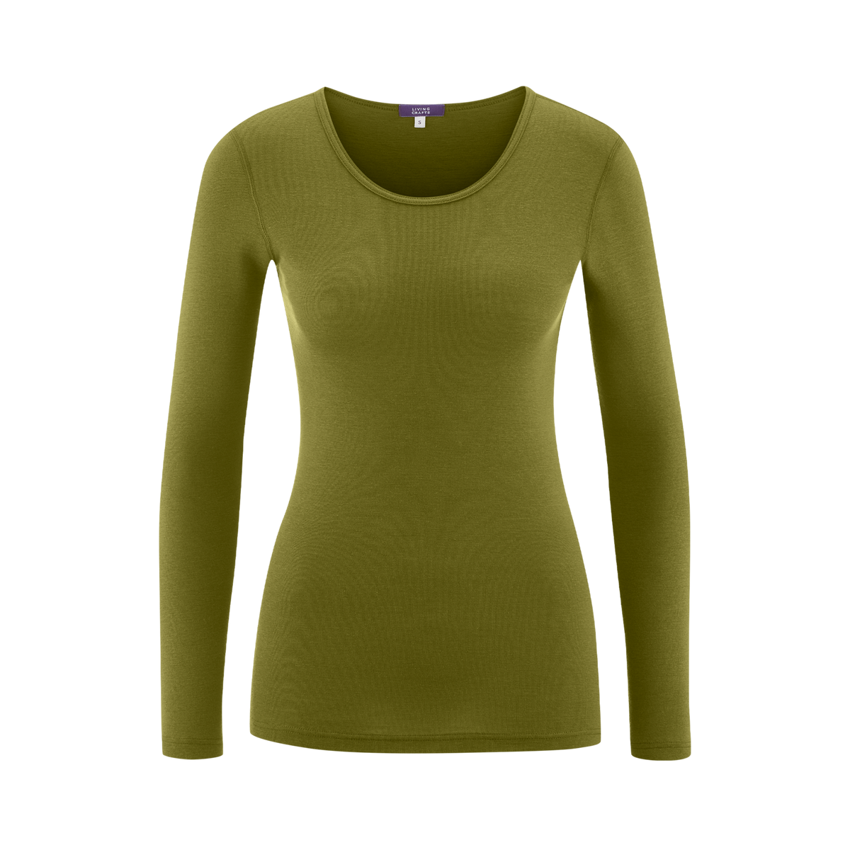 Wool & Organic Cotton Long Sleeve T-shirt: Womens