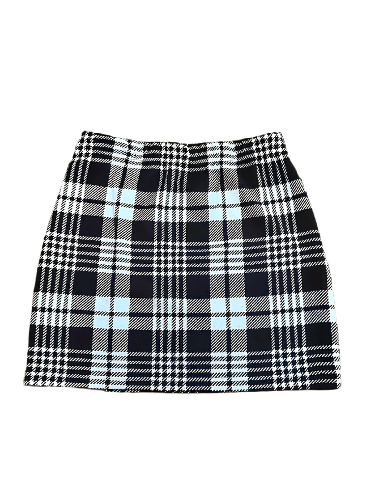 Women's fashion plaid short skirt two-piece set
