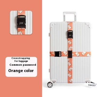 Password Lock Safety Belt Suitcase Band Trolley Case Packing Belt