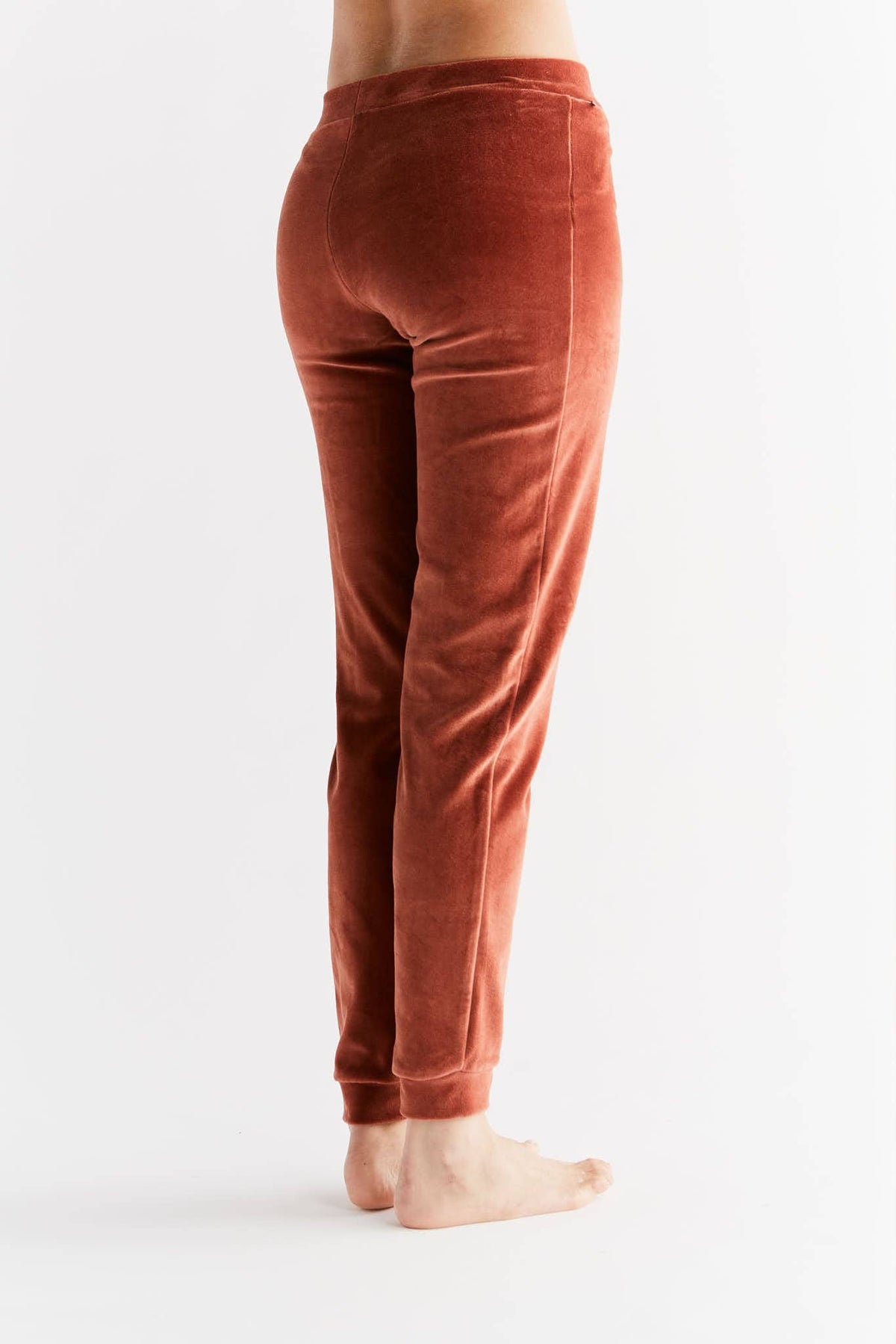 Organic Soft Fleece Cuffed Sweatpants: Womens