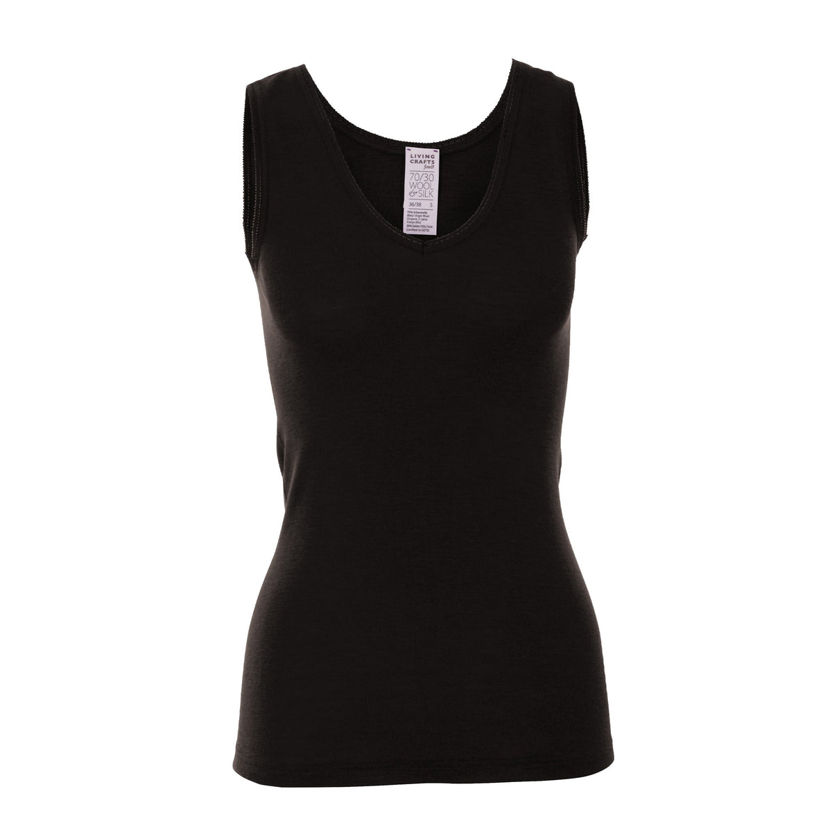 Organic Wool & Silk Vest: Womens