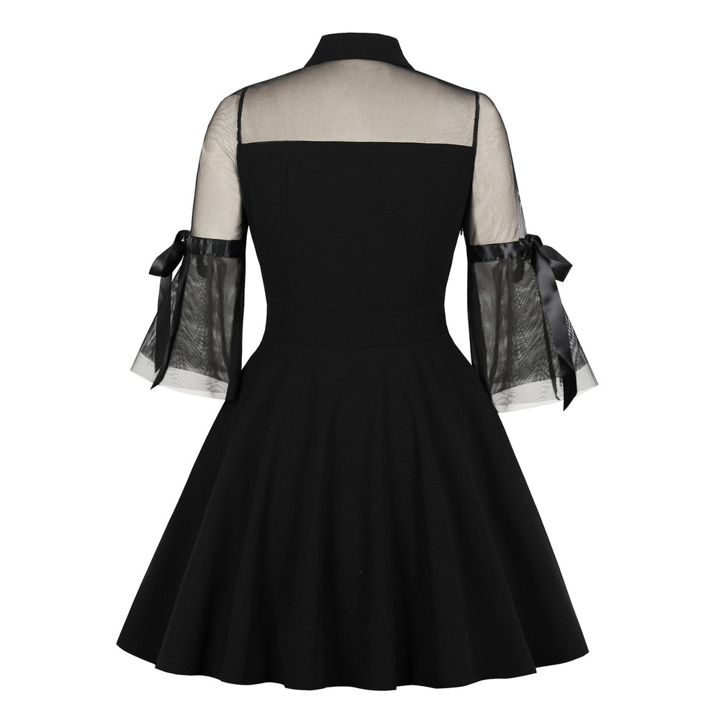 Patchwork retro dress