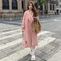 Autumn And Winter New Korean Style Loose Mid-length Hepburn Style Woolen