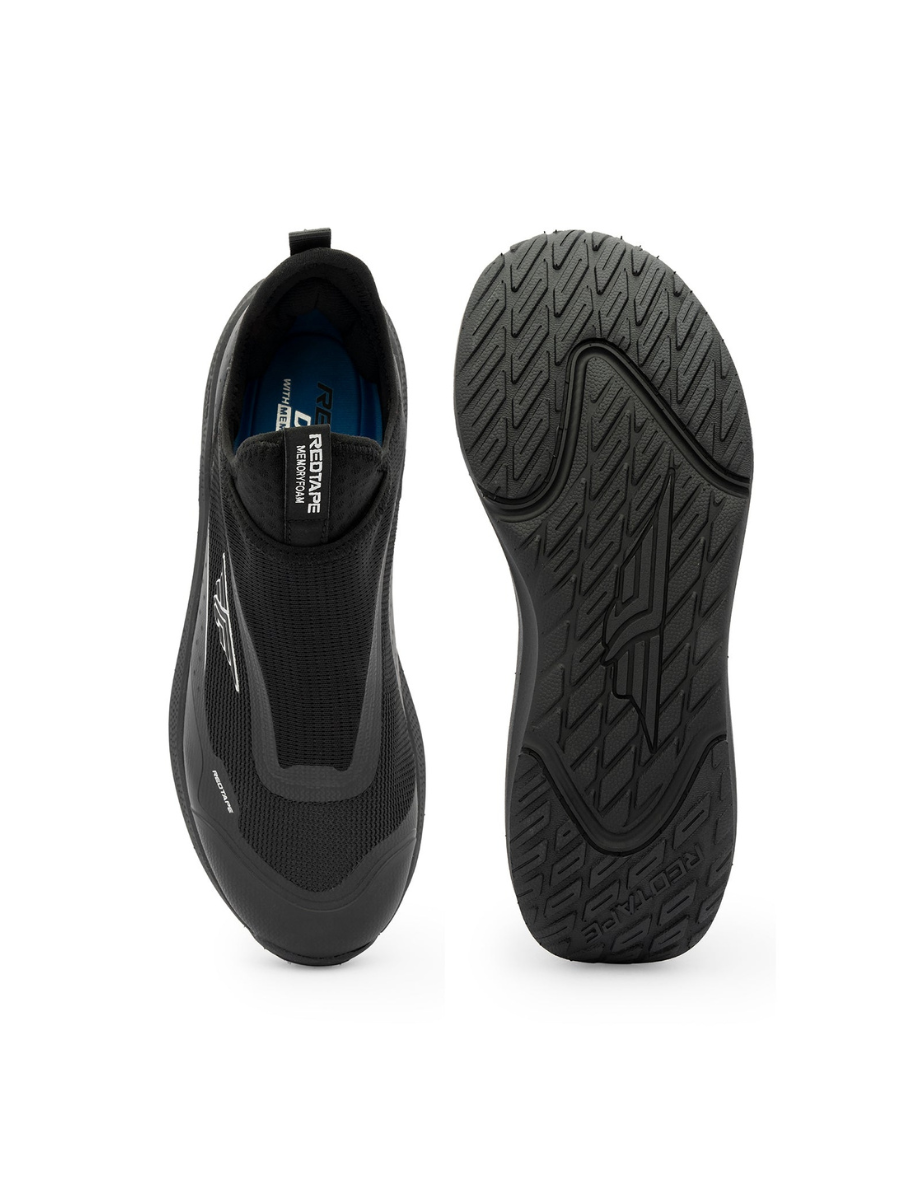 RedTape Mens Chunky Breathable Mesh Slip-On Trainers