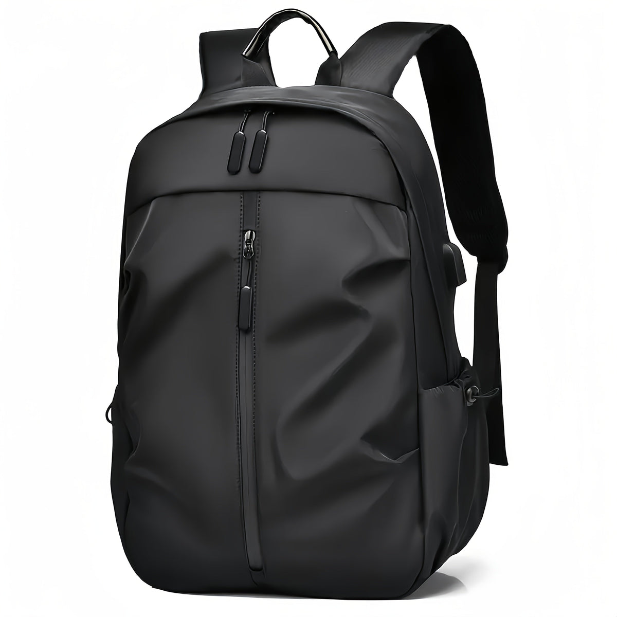 Men's fashionable solid color backpack - lightweight and durable, suitable for sports, travel, and commuting, with laptop compartment