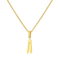 Funky A-Z Letter Pendant Necklace