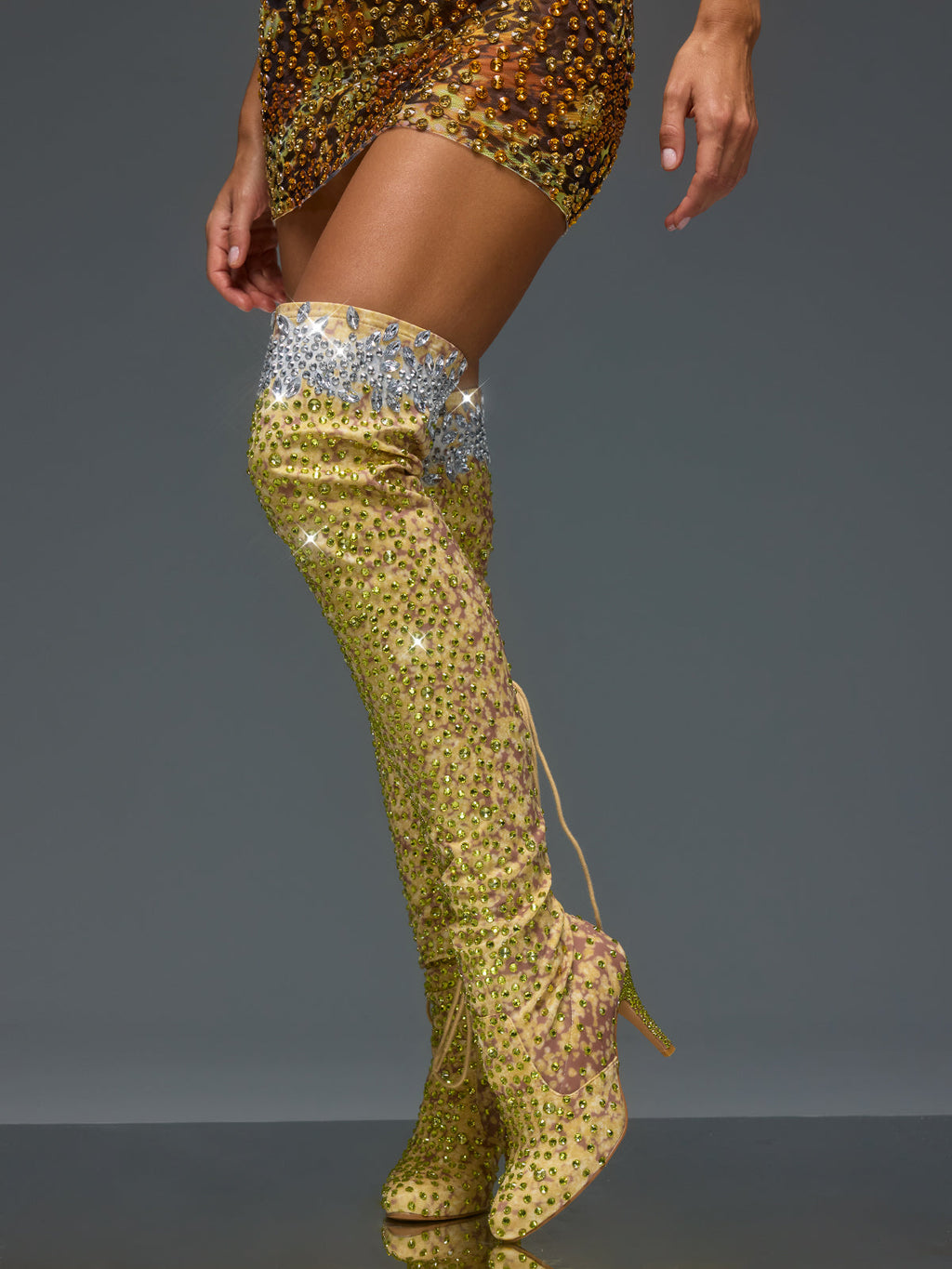 Euridice Rhinestone Boots