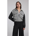 Niche Street Fashion Loose Short Color Stitching Jacket Jacket