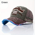 Retro Biker Baseball Cap Distressed Vintage Look Adult Unisex Cool