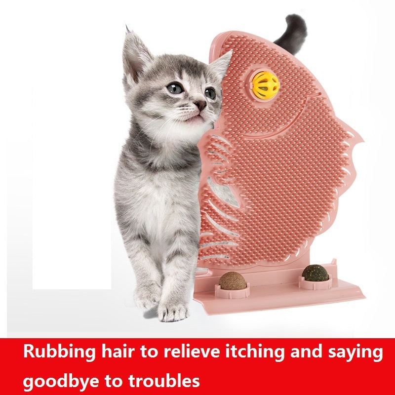 Cat Paw Board Tickle Tickler Cat Mint Ball Bell Pet Supplies Cat Cat Toys Cat Self Congratulation