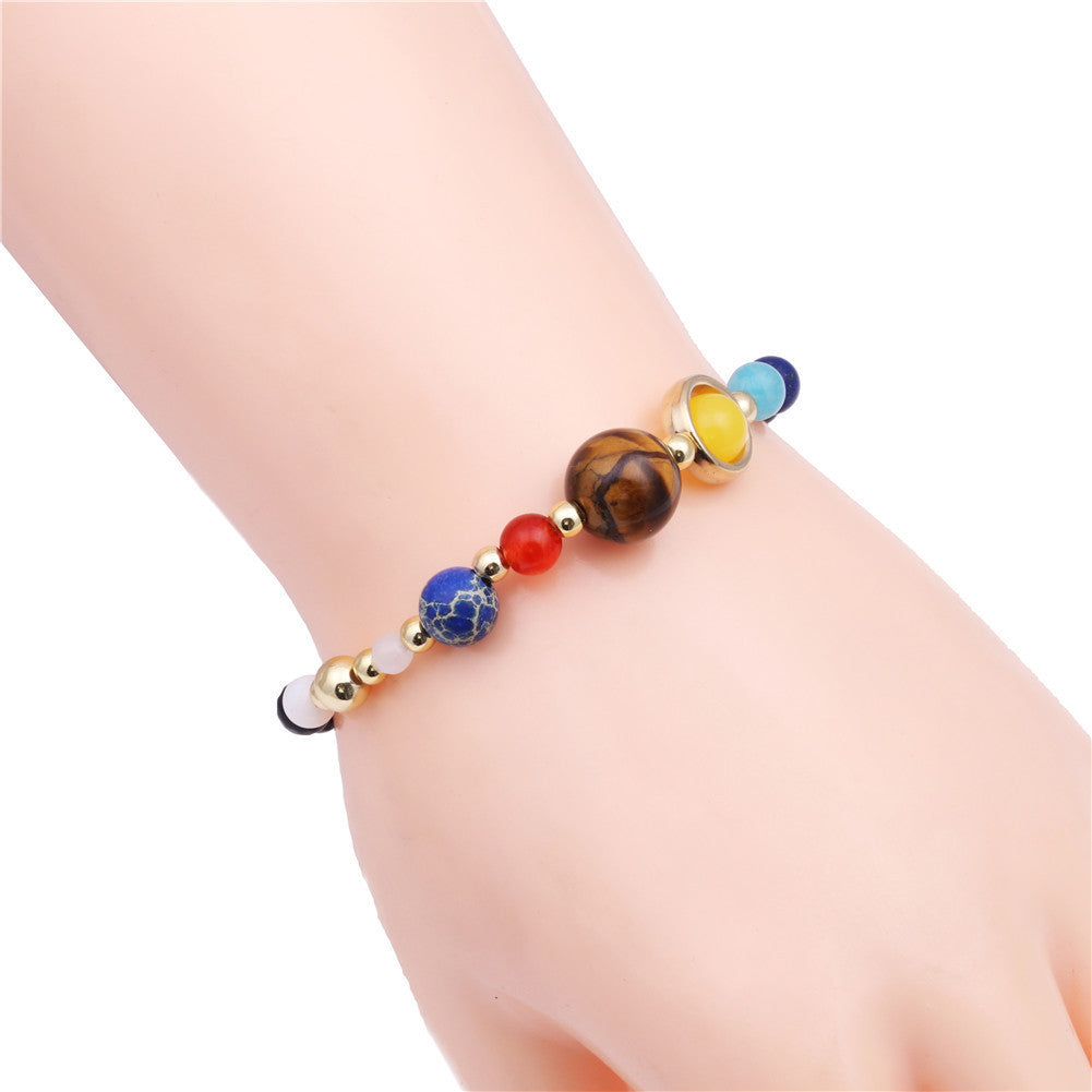 Unisex Eight Planet Constellation Bracelet