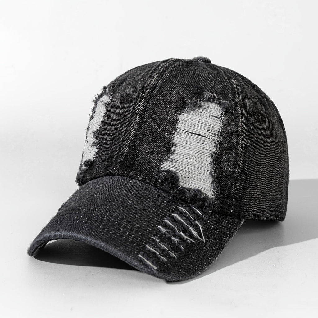 Double-Sided Large Hole Street Style Patchwork Color Stitched Dad Cap