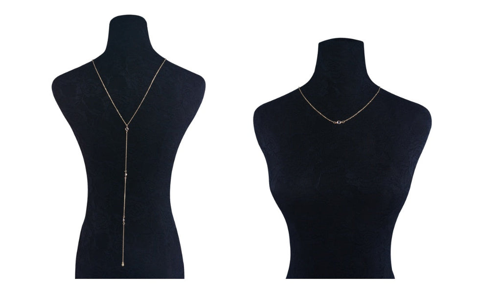 Crystal Pendant Body Necklace
