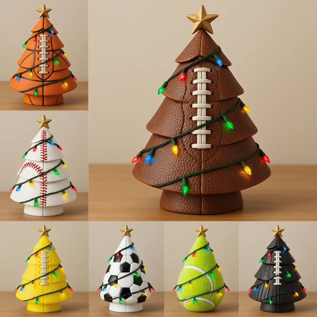 Christmas Decoration Football Christmas Tree