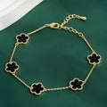 Gold Plated Clover Bracelet