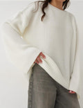 European And American Loose Autumn Winter Sweater Gray Top