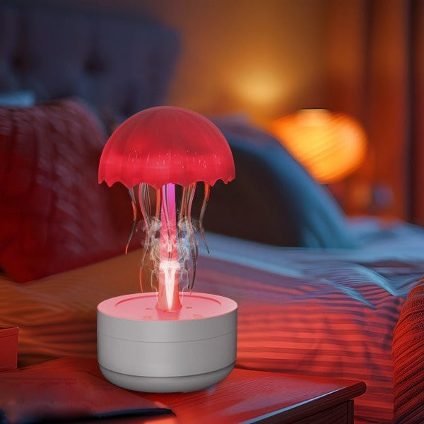 Jellyfish Aesthetic Aromatherapy Diffuser with 7-Color LED Light