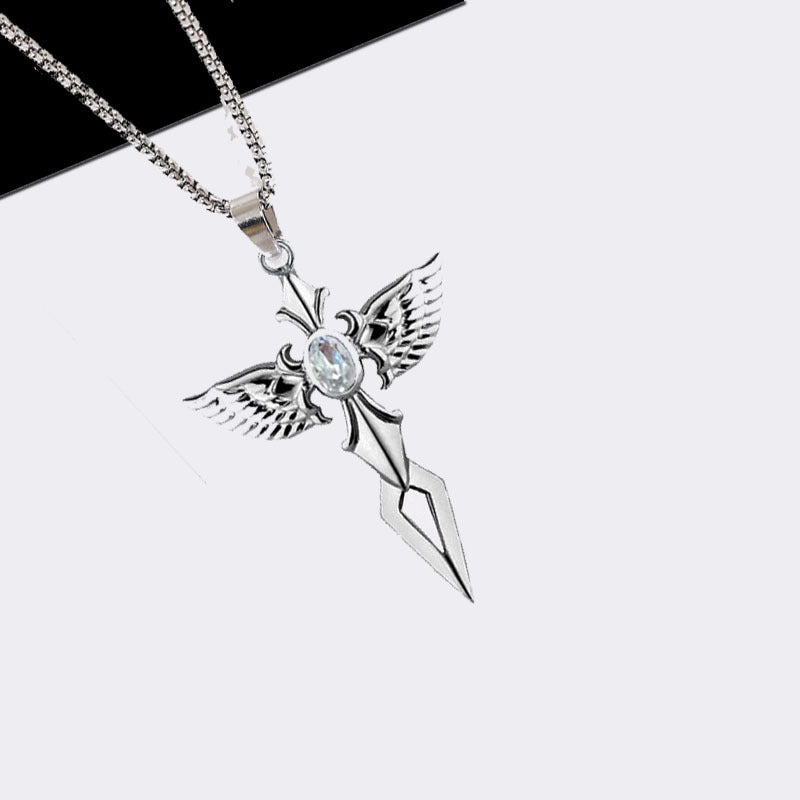 Sword Pendant Hip Hop Fashion Necklace