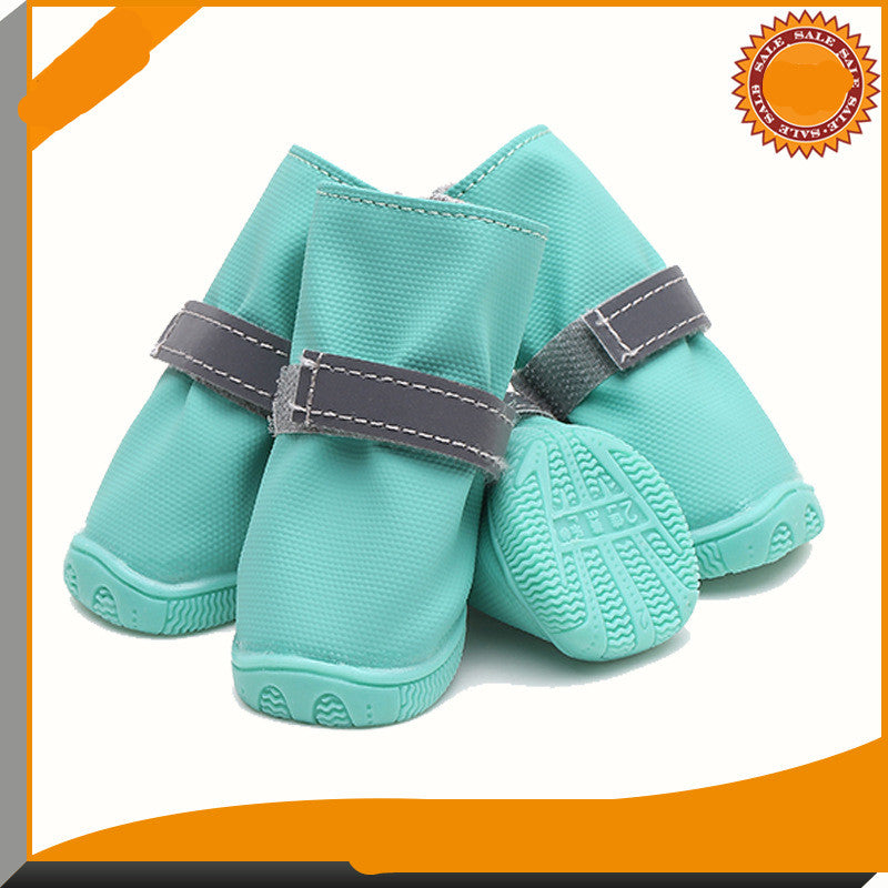 New Reflective Strappy Dog Shoes Puppy Rain Boots