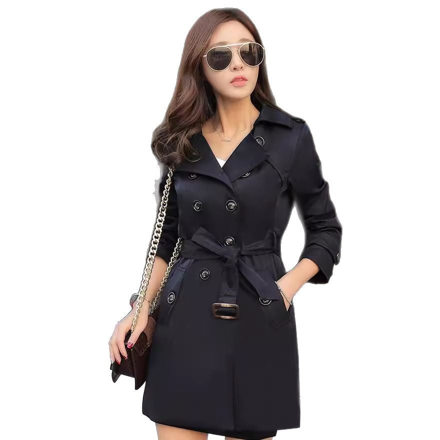 Women's Fashion Trench Coat Mid-length Coat