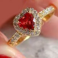 Sword & Heart Couple Ring & Bracelet Set