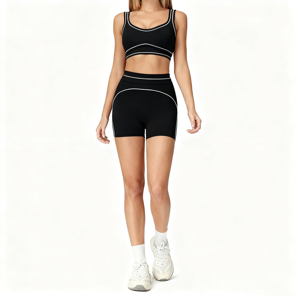 Yoga Shorts Outdoor Running And Fitness Outfit Set