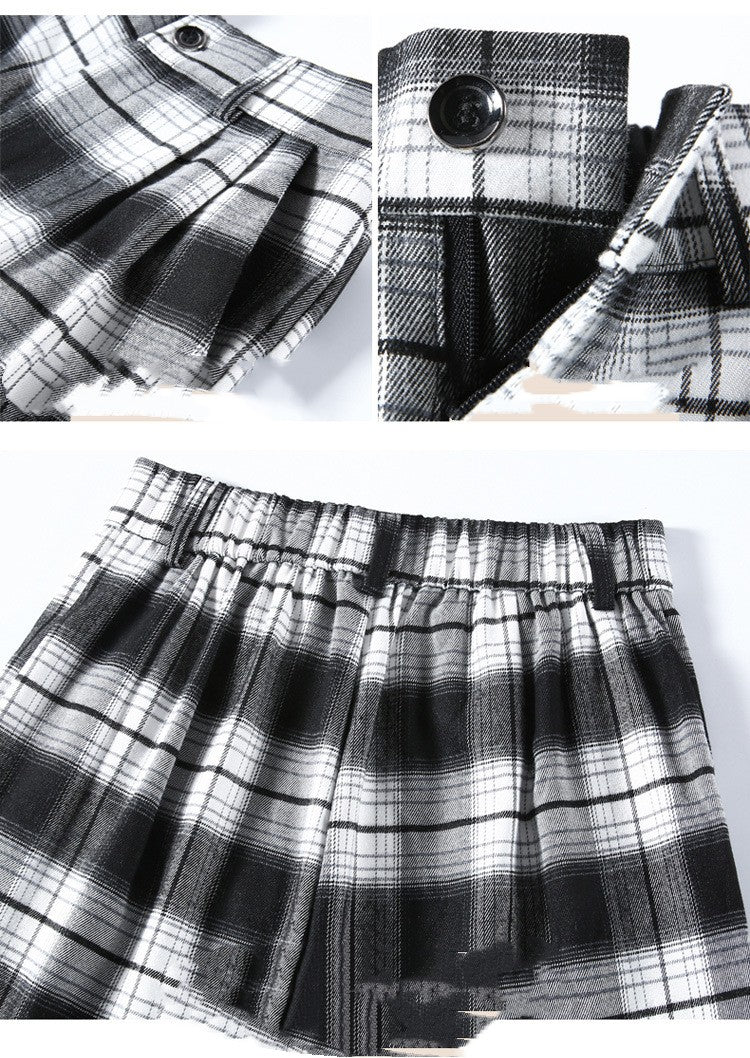 Black And White Checkered Pants For Women's Retro Trend