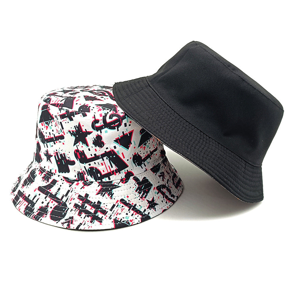 Musical Note Pattern Printing Bucket Hat European And American Summer Outdoor Travel