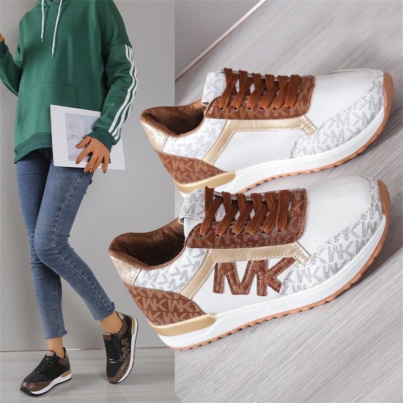 New large size women's shoes casual sports shoes  color muffin