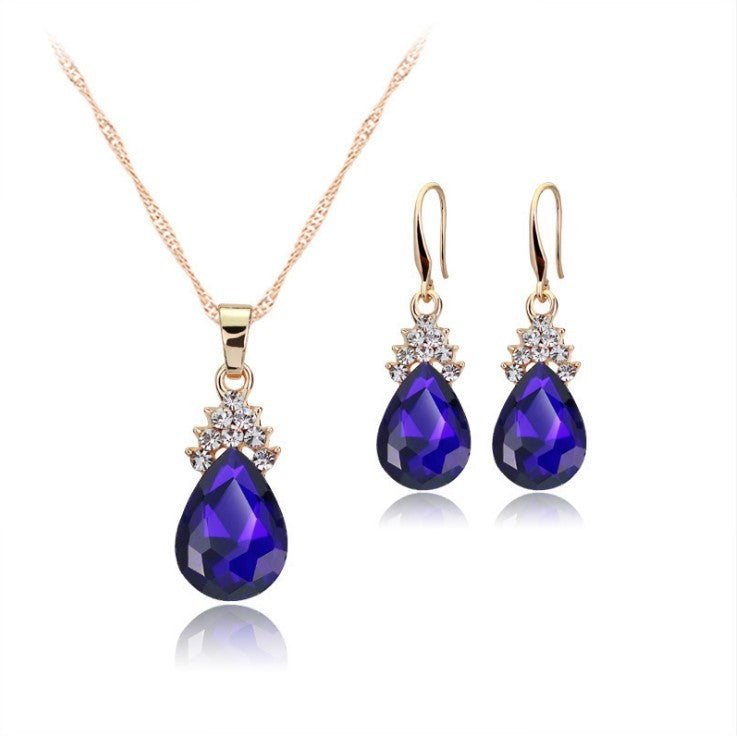 Diamond Crystal Necklace & Earrings Sets