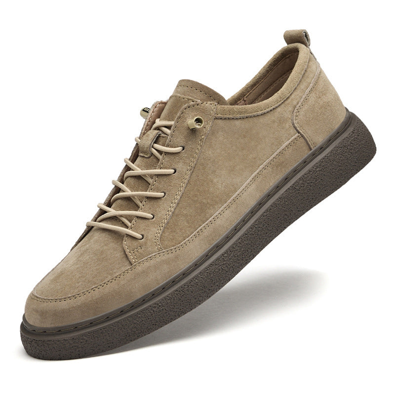 Fashion Sneakers For Men, Genuine Soft Leather Casual Leather Shoes