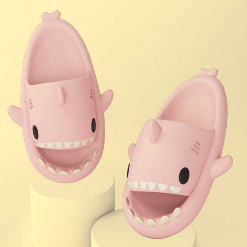 Cartoon Shark Slippers Funny Cutes Soft Slipper Indoor Outdoor  Shoes For Women Men Couples