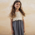 New Summer Girls Patchwork Ruffled Short Sleeve Dress