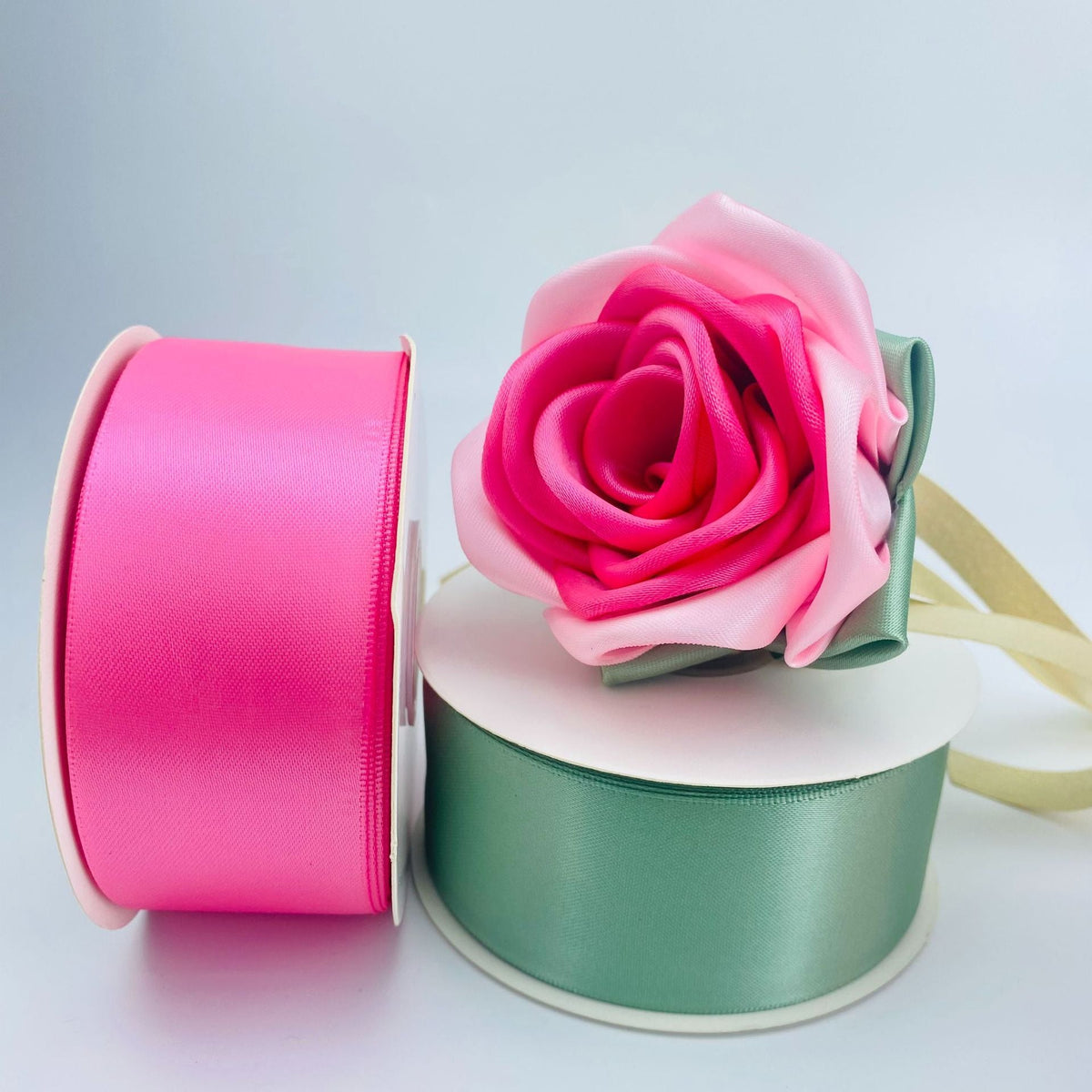 Double-sided Bright Thickened Dacron Ribbon Chinese Valentine's Day Bouquet Gift Box Package Ribbon