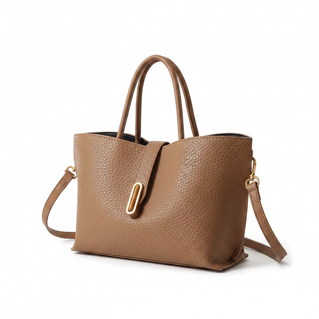 Litchi Pattern Shoulder Bag