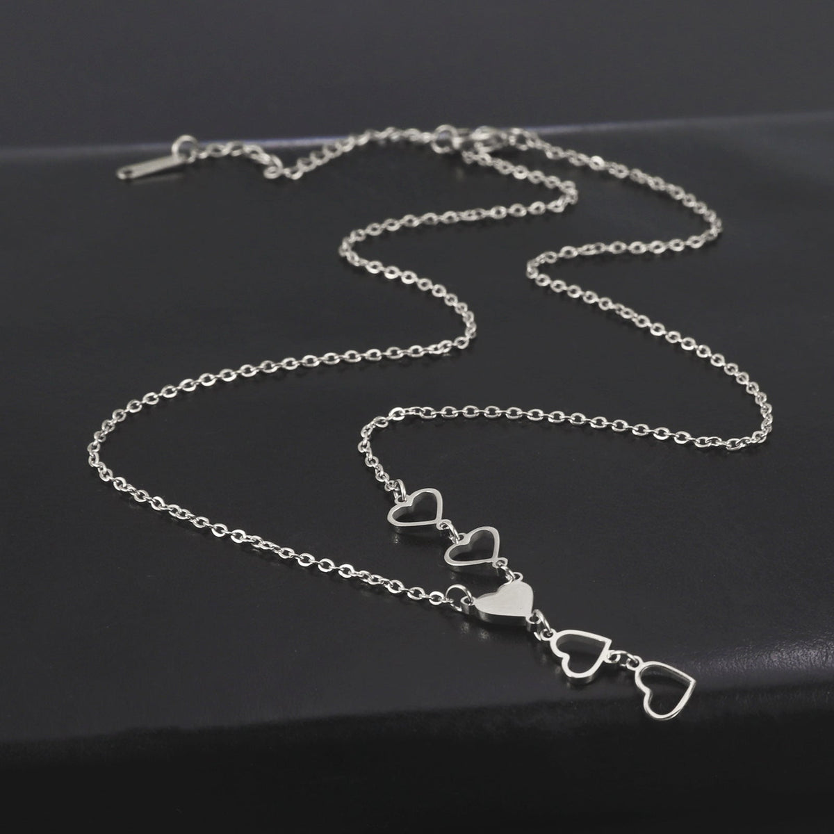 Love 5 Heart Pendant Necklaces