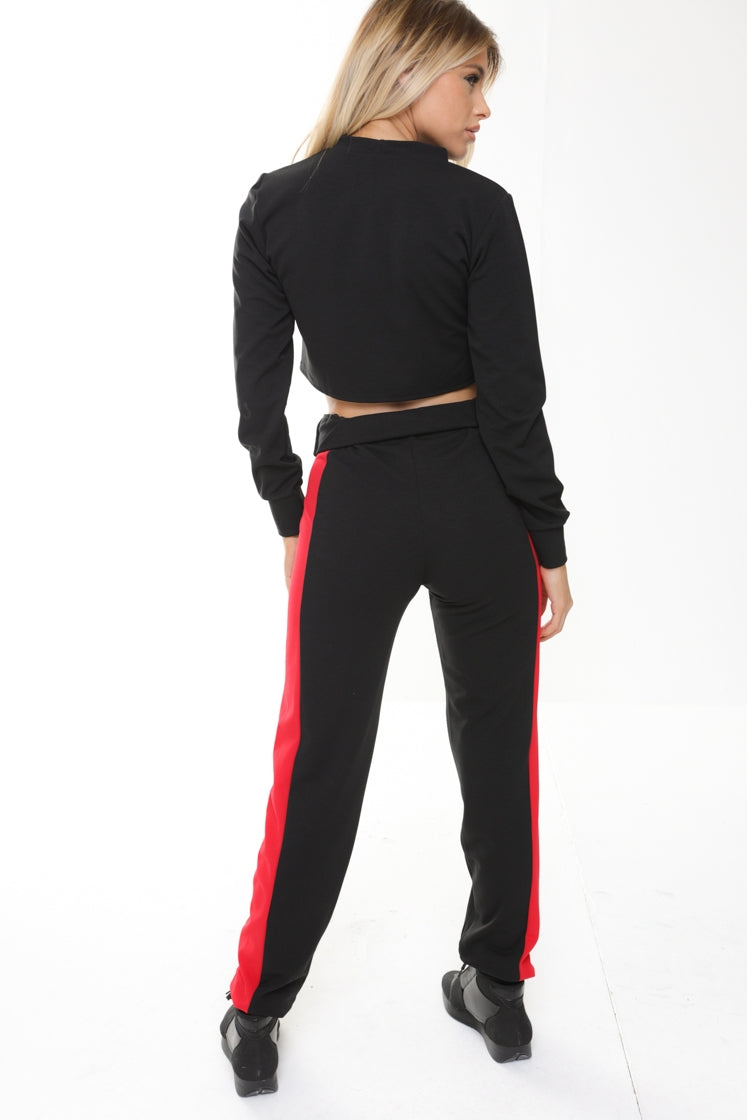 Vogue Crop Top And Trouser Loungewear
