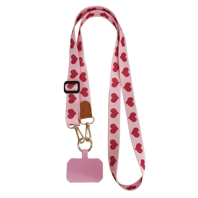 Mobile Phone Lanyard Crossbody Bag Solid Color Long Braces Detachable Multi-purpose Strap Rope